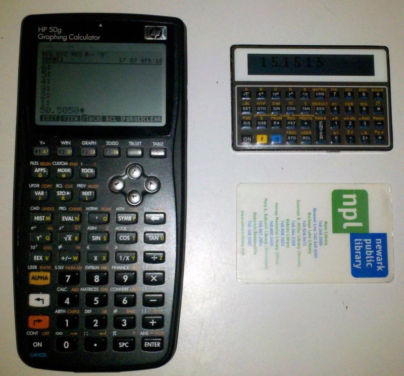 DM-15CC next to HP 50g